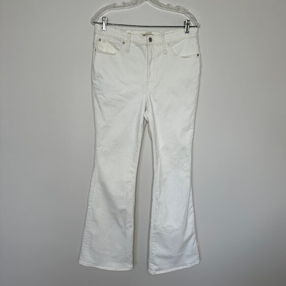 Madewell Women's Flea Market Flare Denim Jeans in Tile White Size 30 - Picture 2 of 6